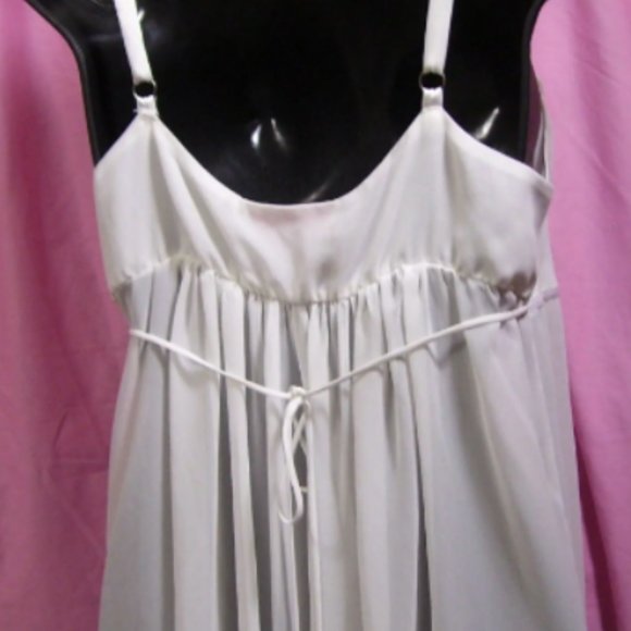Oscar de la Renta Long White Sheer Sexy Nightgown NWOT - Picture 3 of 6